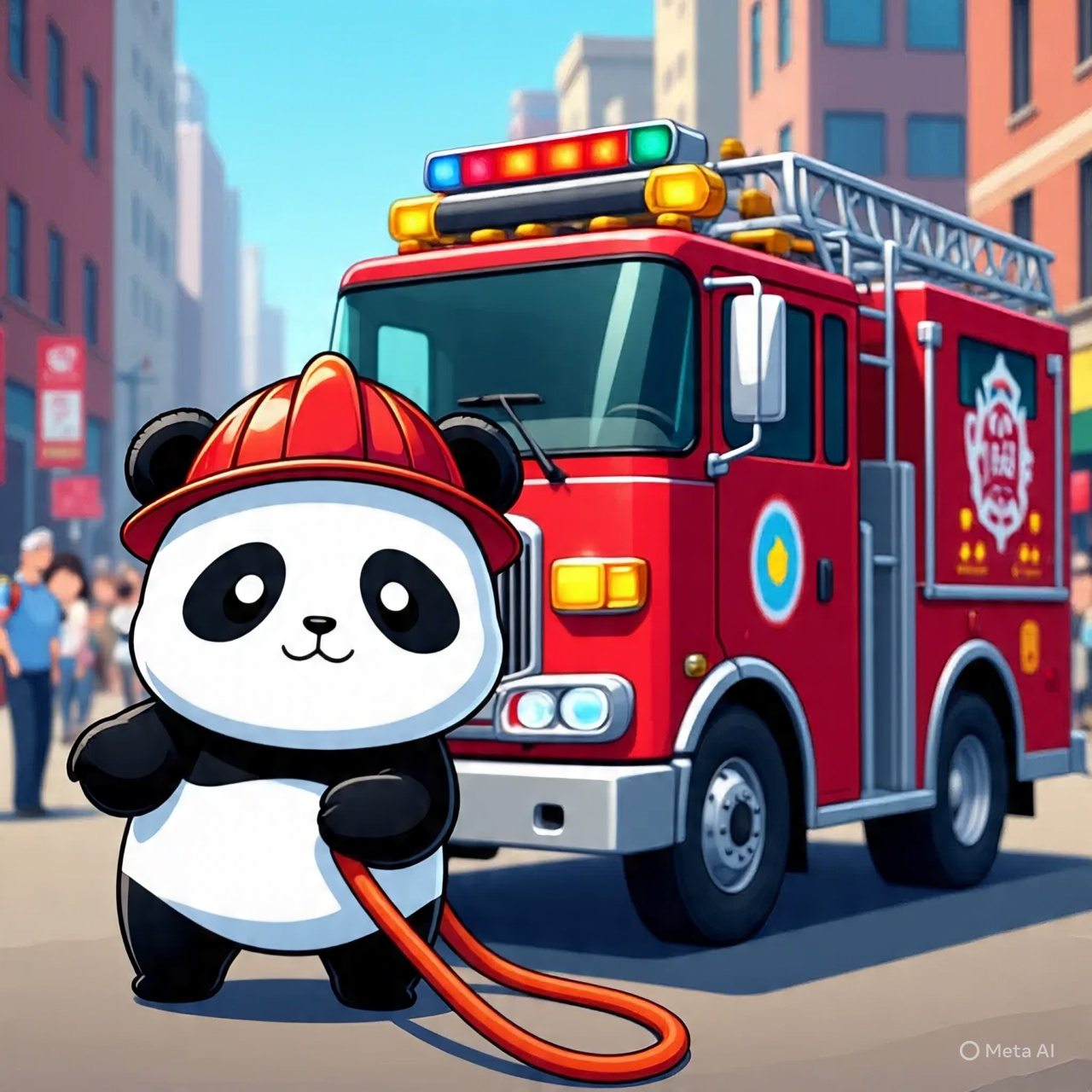 Little Panda Fireman