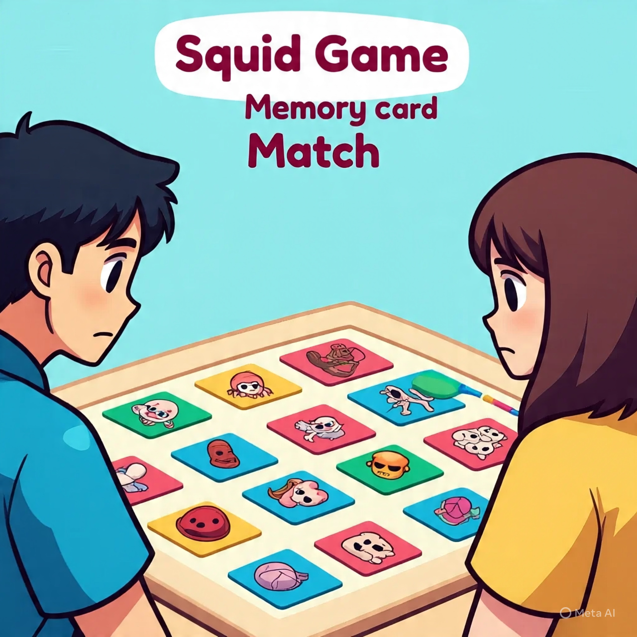 Squid Game Memory Card Match